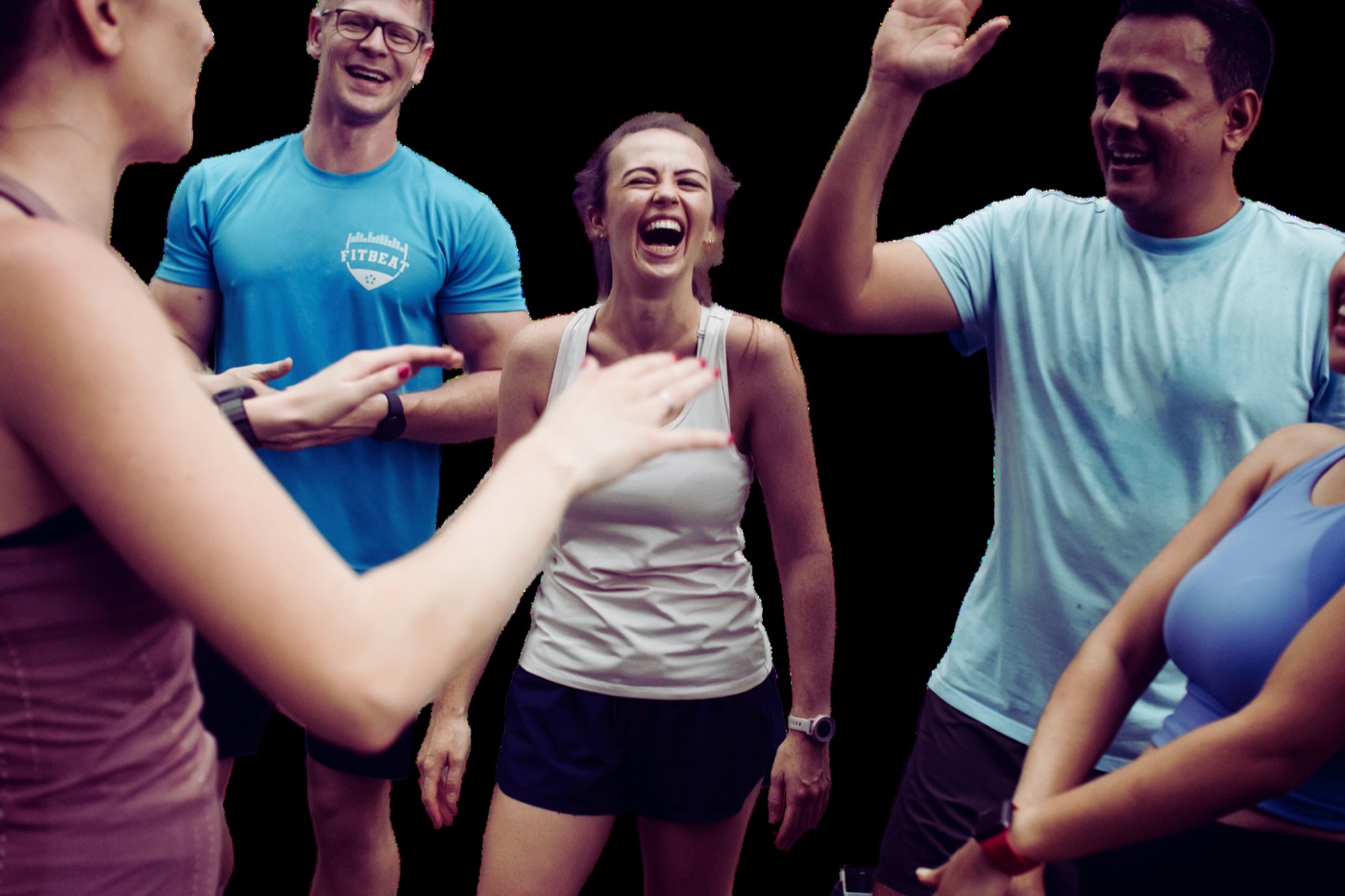 The FitBeat community at a group event in Singapore